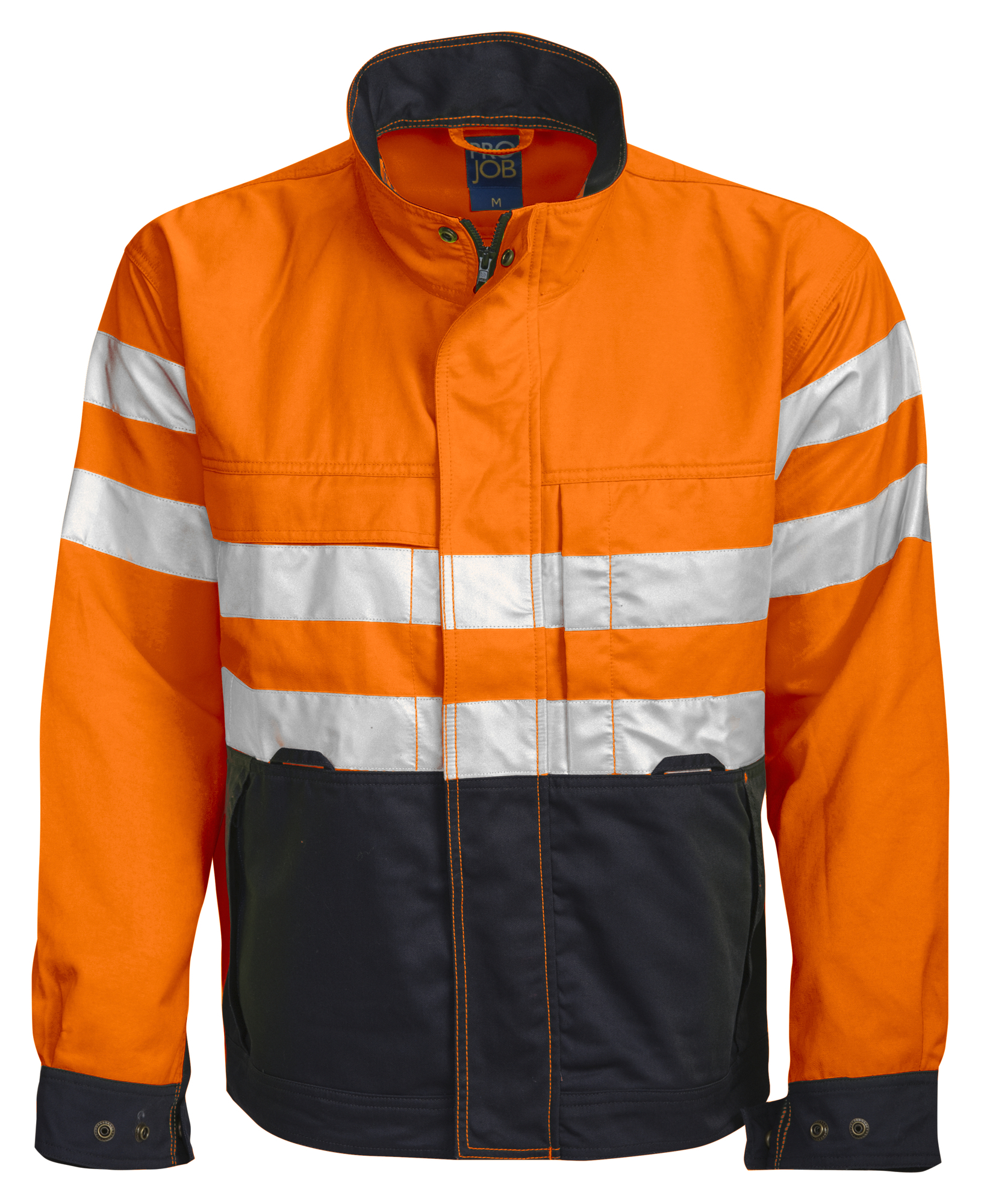 Blouson publicitaire HV mi-saison - 275g Orange et Noir